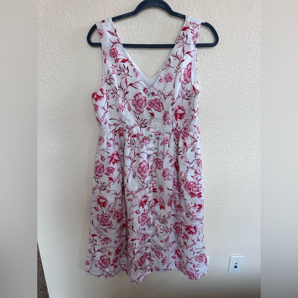 Cynthia Rowley Pink Floral Midi Dress